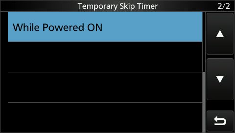 IC705 scan temp skip timer_set 3