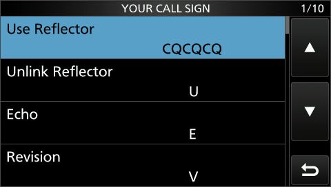 ic9700_to_select_yourcallsign_usereflector_cqcqcq