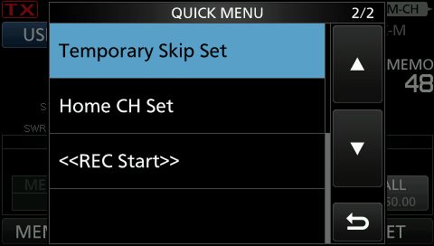 IC9700 temp skip set