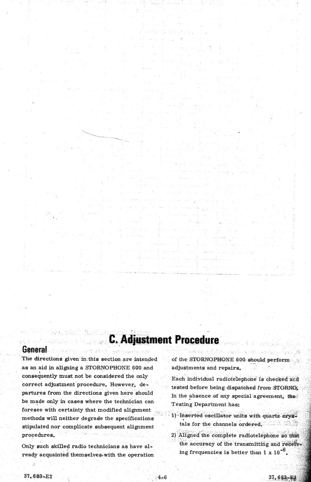 CQF600 Adjustment